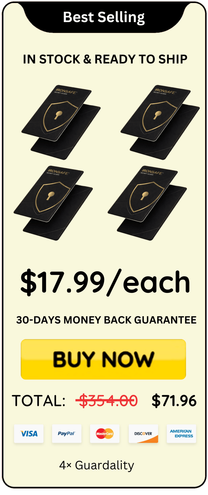 Guardality offer price 